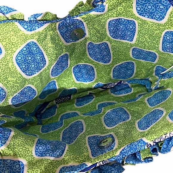 Vera Bradley Lily Doodle Daisy Ruffled Mini Purse Y2K Retired Print 2012 New - Picture 13 of 16